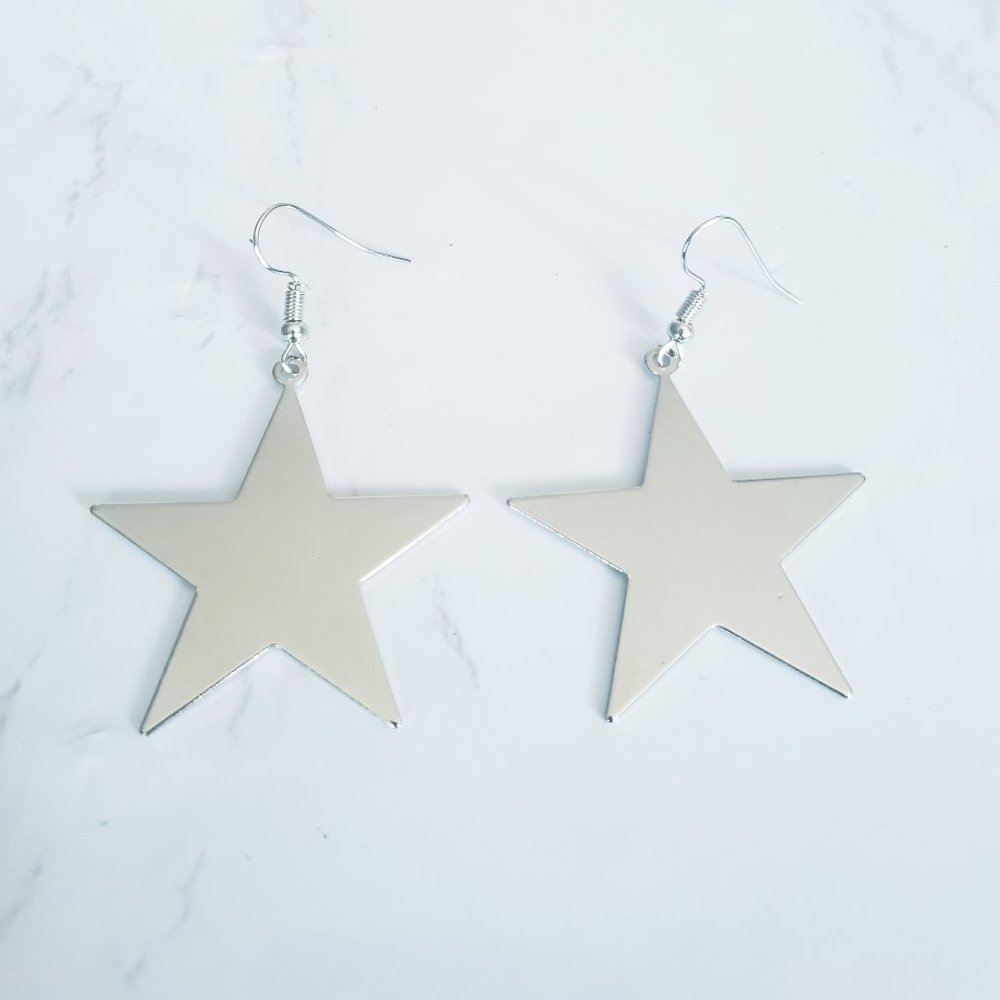 Star Silver Earrings